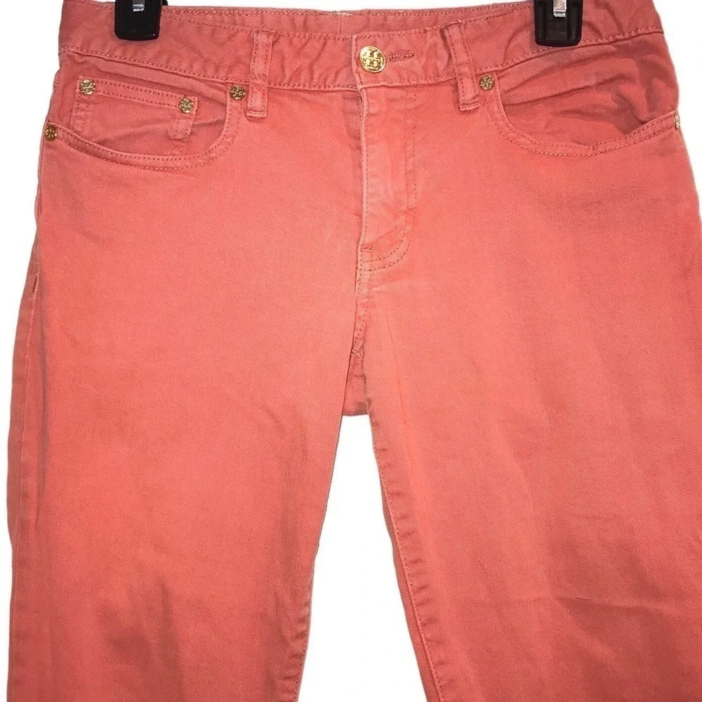 Tory Burch Alexa Cropped Skinny Pant Salmon Woman’s